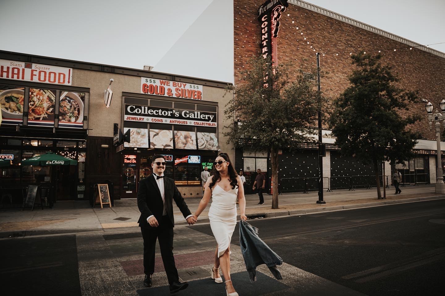 image of Rachel Ord on Fremont Street in Las Vegas